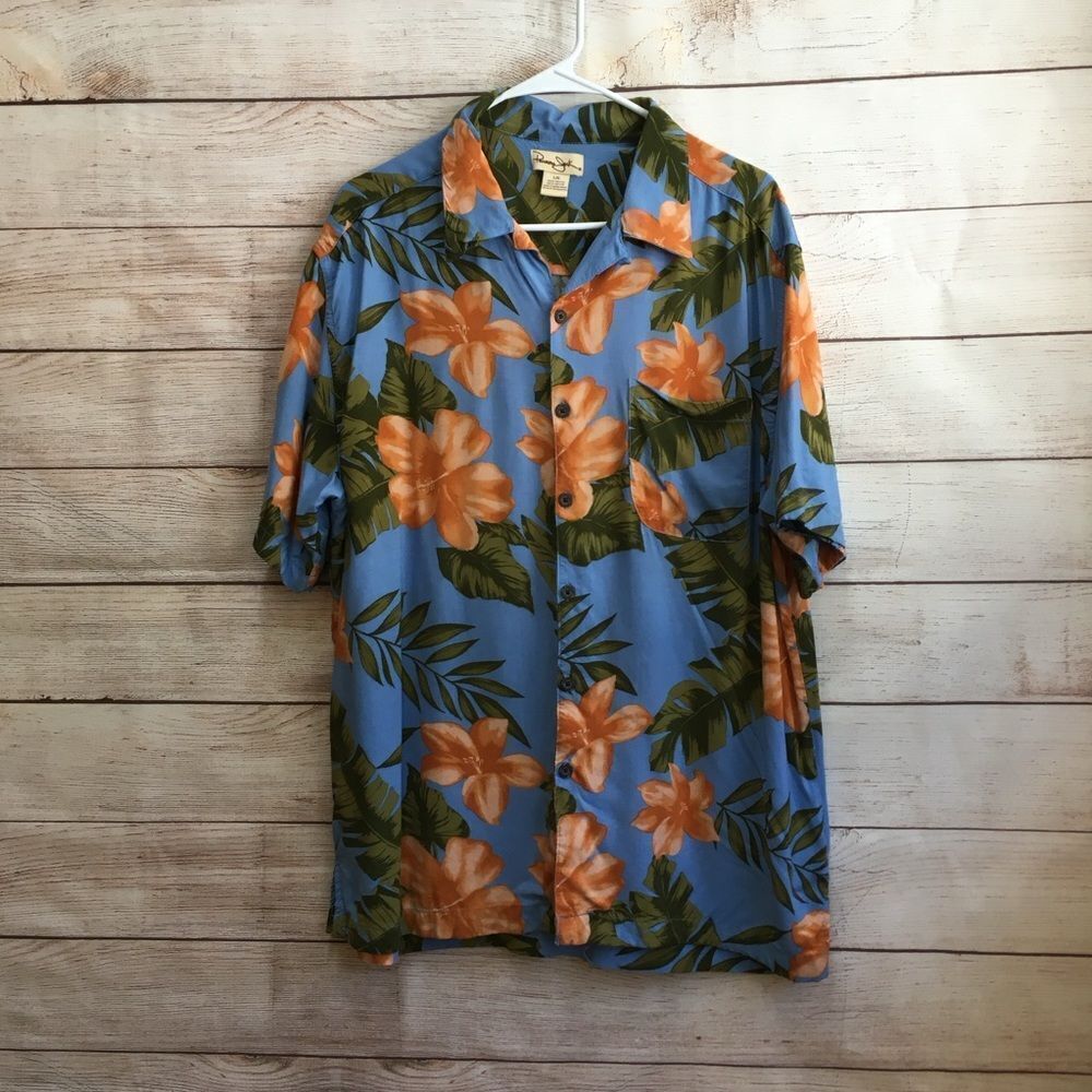 PANAMA JACK FLORAL HAWAIIAN SHIRT